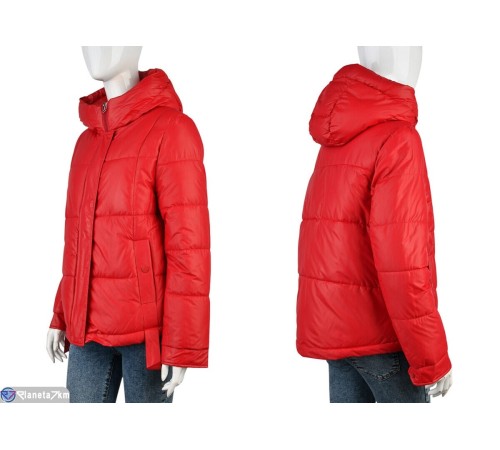 Куртка жіноча на весну/осінь (4 шт. р.сетка M-2XL) червоний  "Kalabok"