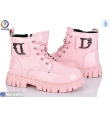 Черевики дитячі на весну/осінь (8 пар р.27-31) рожевий  "Леопард"