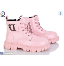 Черевики дитячі на весну/осінь (8 пар р.27-31) рожевий  "Леопард"