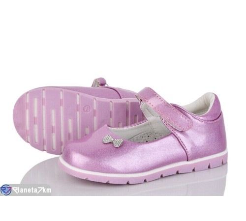 Дитячі туфлі на весну/осінь (24 пар р.22-27) рожевий  "SALIN"