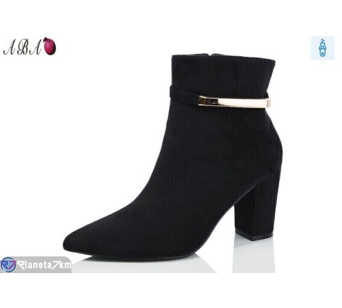 Черевики жіночі на весну/осінь (6 пар р.36-41) чорний  "Aba"