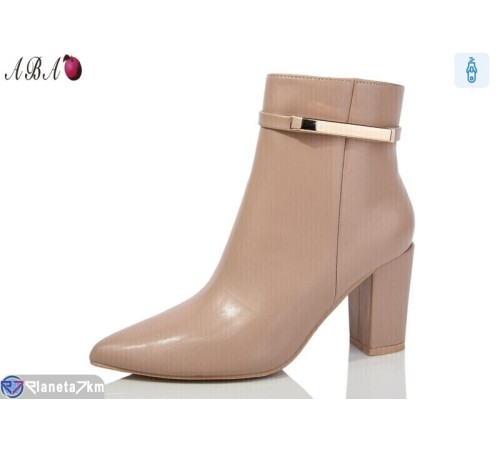 Черевики жіночі на весну/осінь (6 пар р.36-41) бежевий  "Aba"