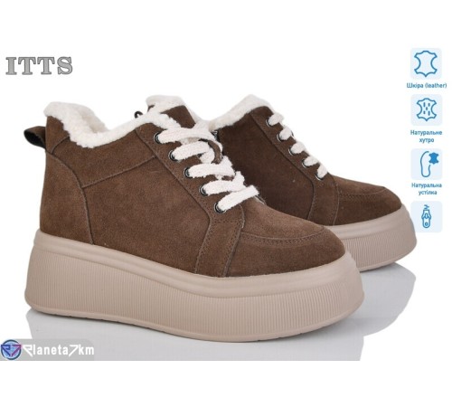 Черевики жіночі на зиму (6 пар р.36-40) коричневий  "LOTOS"