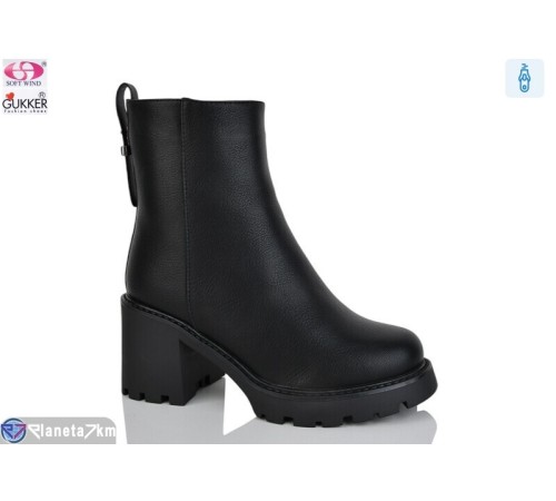 Черевики жіночі на зиму (8 пар р.36-40) чорний  "Gukkcr"