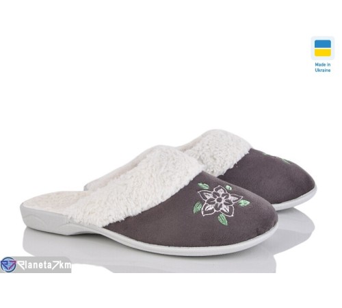 Тапки жіночі на весну/осінь (7 пар р.36-41) сірий  "Ladmir"