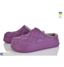Жіночі сабо на зиму (6 пар р.36-41) фіолетовий  "Ladmir"