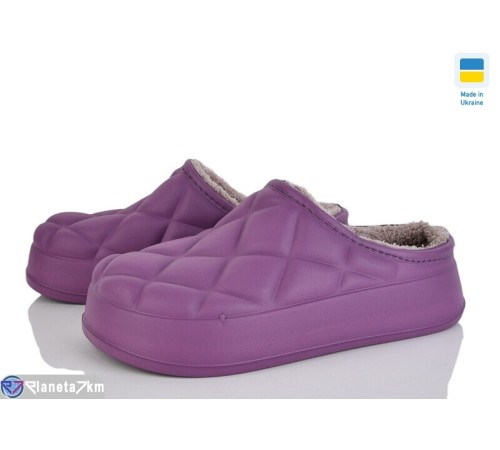 Жіночі сабо на зиму (6 пар р.36-41) фіолетовий  "Ladmir"