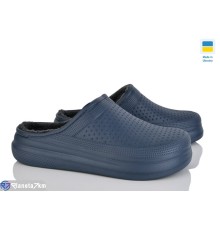 Чоловічі сабо на зиму (6 пар р.41-45) синій  "Ladmir"