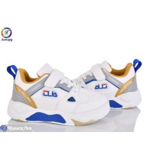 Дитячі кросівки на весну/осінь (8 пар р.26-31) білий  "Леопард"