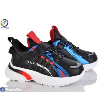 Дитячі кросівки на весну/осінь (8 пар р.26-31) чорний  "Леопард"