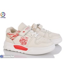 Дитячі кросівки на весну/осінь (8 пар р.32-37) бежевий  "Леопард"