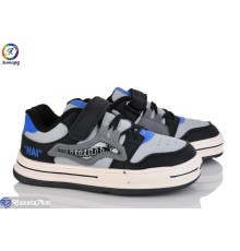 Дитячі кросівки на весну/осінь (8 пар р.31-36) сірий  "Леопард"