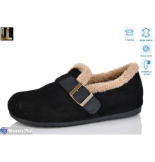 Туфлі жіночі на зиму (8 пар р.36-40) чорний  "Lilin"