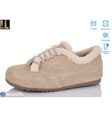 Туфлі жіночі на зиму (8 пар р.36-40) бежевий  "Lilin"