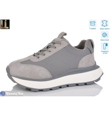 Кросівки жіночі на зиму (8 пар р.36-41) сірий  "Lilin"