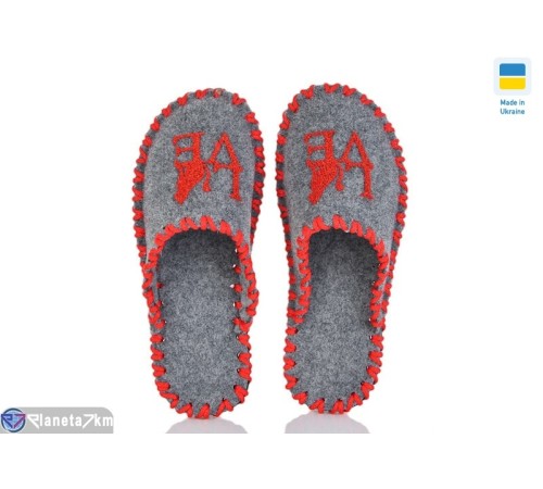 Тапки жіночі на весну/осінь (9 пар р.36-41) сірий  "Activ"