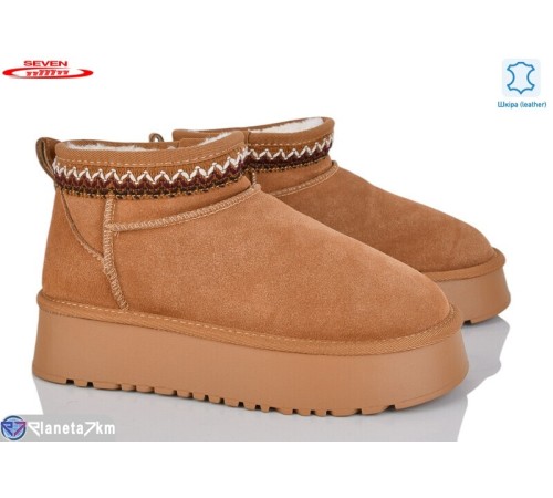 Уггі жіночі на зиму (6 пар р.36-41) camel  "Seven"