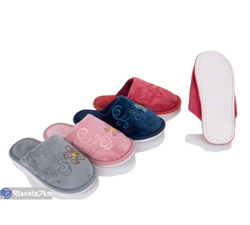 Тапки жіночі на весну/осінь (6 пар р.36-41) мікс  "Ladmir"