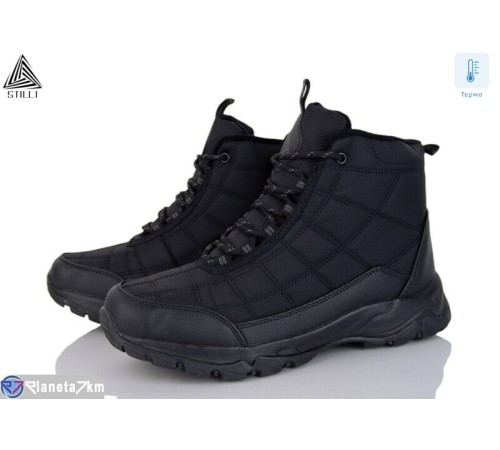 Черевики чоловічі на зиму (8 пар р.41-45) чорний  "STILLI Group"