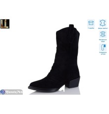 Чоботи жіночі на зиму (6 пар р.36-41) чорний  "Lilin"