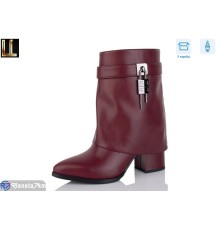 Черевики жіночі на весну/осінь (6 пар р.36-40) червоний  "Lilin"