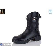 Черевики жіночі на весну/осінь (6 пар р.36-40) чорний  "Lilin"