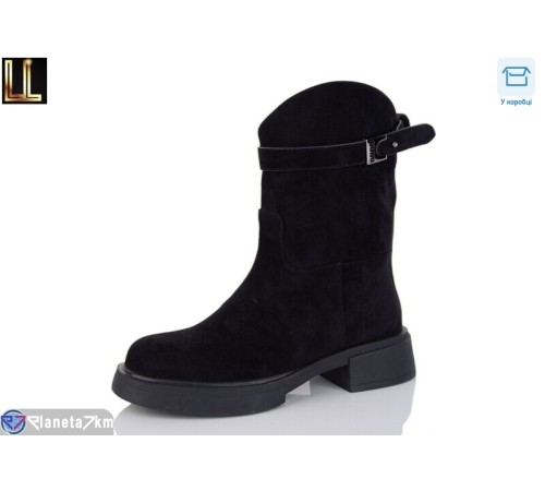 Черевики жіночі на весну/осінь (6 пар р.36-40) чорний  "Lilin"