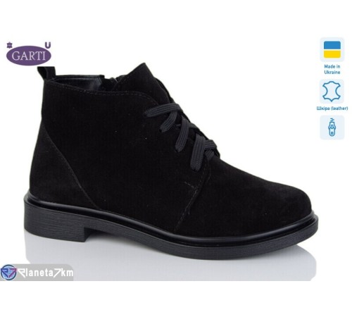 Черевики жіночі на весну/осінь (6 пар р.36-40) чорний  "Garti"