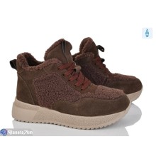 Черевики жіночі на зиму (6 пар р.36-41) коричневий  "Kenoa"