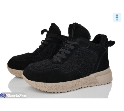 Черевики жіночі на зиму (6 пар р.36-41) чорний  "Kenoa"