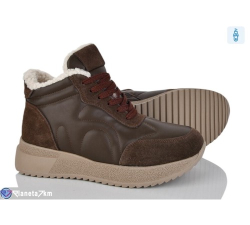 Черевики жіночі на зиму (6 пар р.36-41) коричневий  "Kenoa"