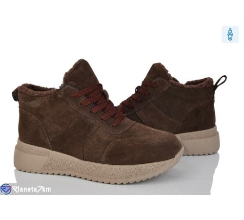 Черевики жіночі на зиму (8 пар р.36-41) коричневий  "Kenoa"