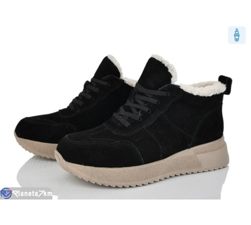 Черевики жіночі на зиму (6 пар р.36-41) чорний  "Kenoa"