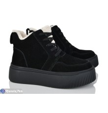 Черевики жіночі на зиму (8 пар р.36-41) чорний  "Kenoa"