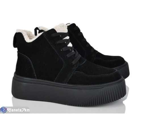 Черевики жіночі на зиму (8 пар р.36-41) чорний  "Kenoa"