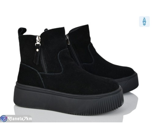 Черевики жіночі на зиму (8 пар р.36-41) чорний  "Kenoa"