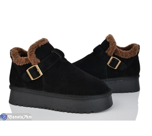 Черевики жіночі на зиму (8 пар р.37-42) чорний  "Kenoa"