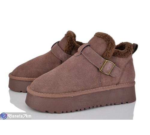 Черевики жіночі на зиму (8 пар р.37-42) коричневий  "Kenoa"