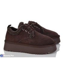 Туфлі жіночі на зиму (6 пар р.37-42) коричневий  "Kenoa"