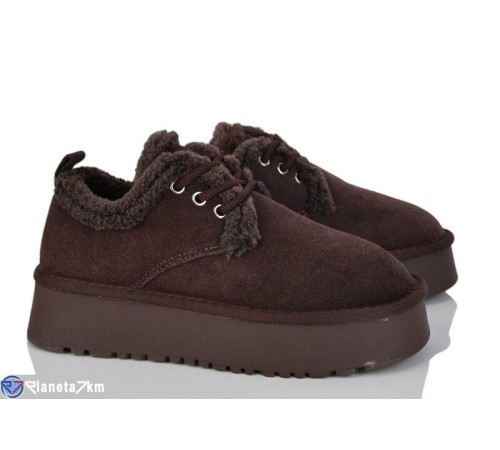 Туфлі жіночі на зиму (6 пар р.37-42) коричневий  "Kenoa"