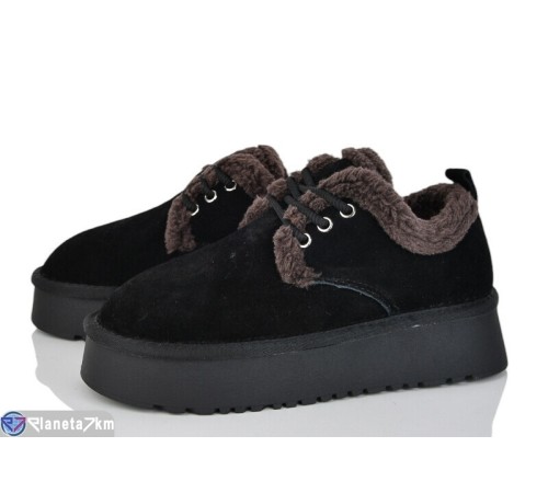 Туфлі жіночі на зиму (6 пар р.37-42) чорний  "Kenoa"