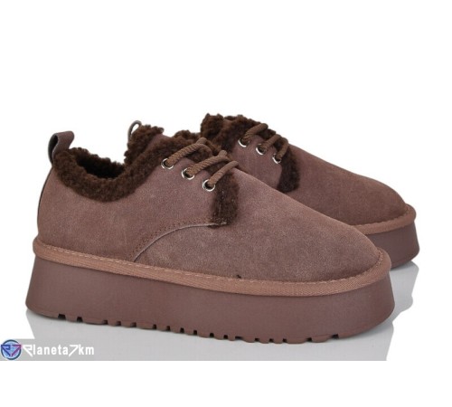 Туфлі жіночі на зиму (6 пар р.37-42) коричневий  "Kenoa"