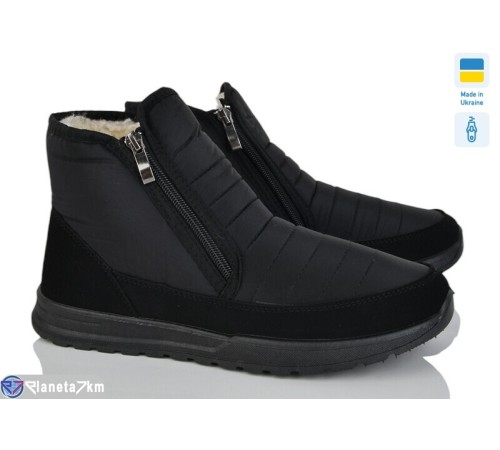Черевики чоловічі на зиму (6 пар р.41-45) чорний  "OLLA"