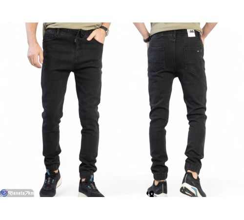 Джинси чоловічі на зиму (8 шт. р.сетка 29-38) чорний  "Masari"