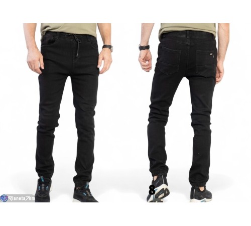 Джинси чоловічі на зиму (8 шт. р.сетка 29-38) чорний  "Masari"