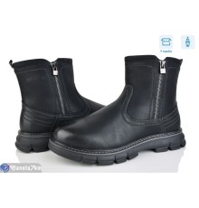 Черевики чоловічі на зиму (8 пар р.40-45) чорний  "NASTEA"