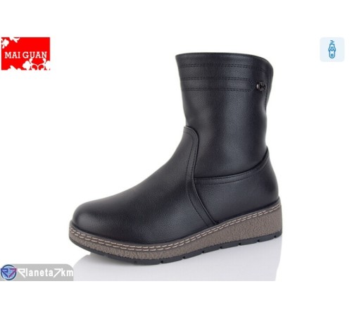 Черевики жіночі на зиму (8 пар р.37-42) чорний  "Maiguan"