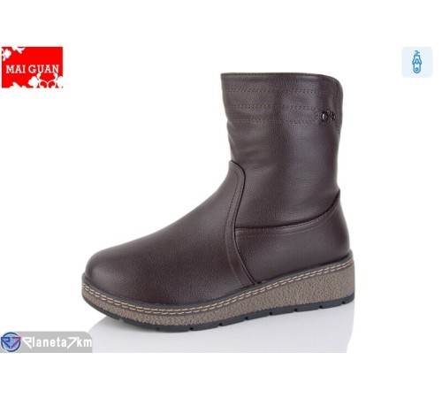 Черевики жіночі на зиму (8 пар р.37-42) коричневий  "Maiguan"