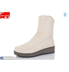 Черевики жіночі на зиму (8 пар р.37-42) бежевий  "Maiguan"