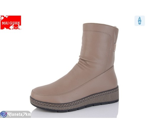 Черевики жіночі на зиму (8 пар р.37-42) коричневий  "Maiguan"